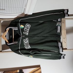 Retro Irish Ireland zip up sweatshirt size 2XL